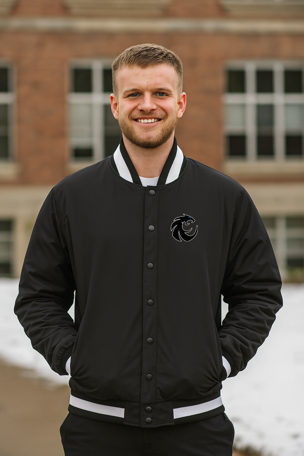 Guyer Embroidered Insulated Varsity Jacket