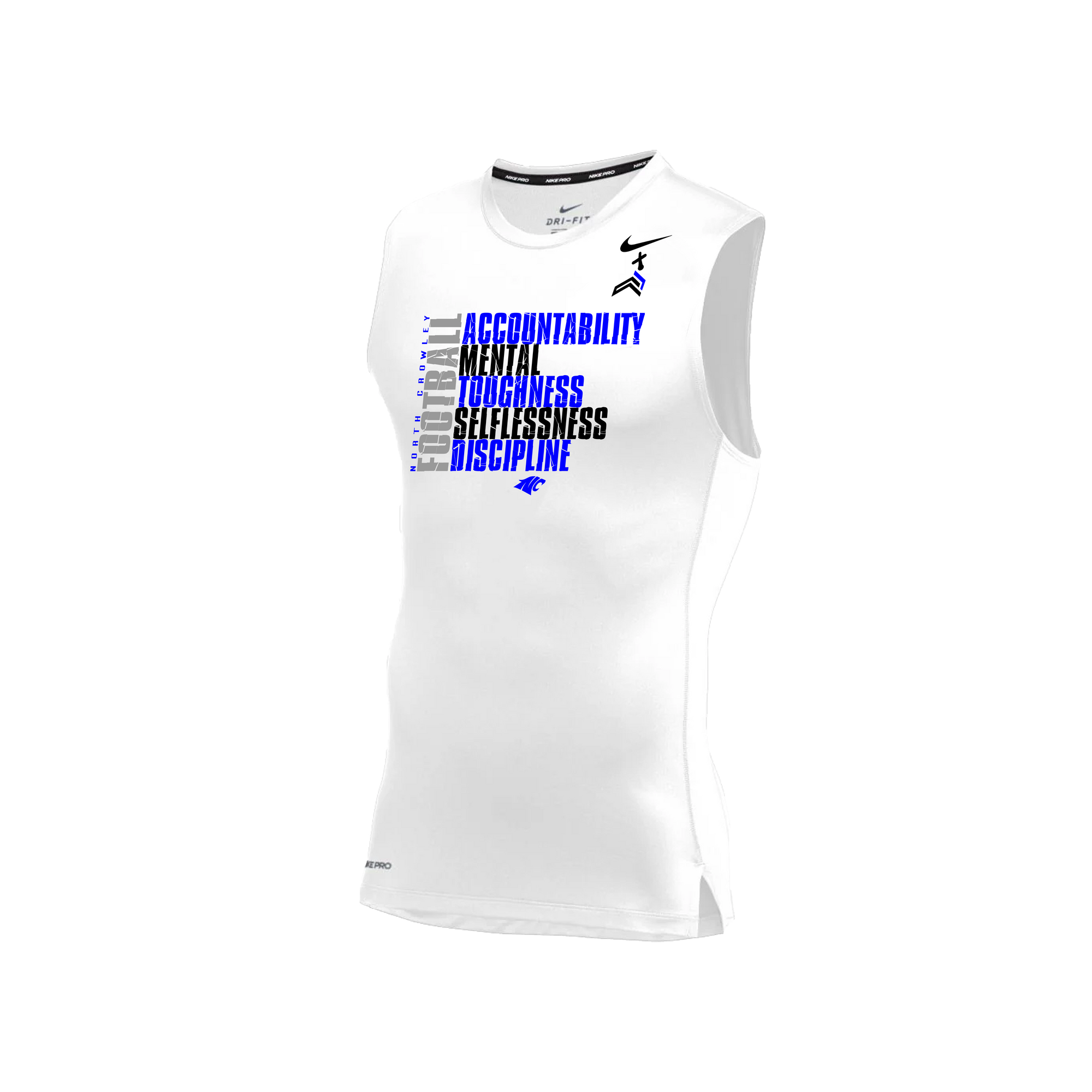 North Crowley Football Training Nike Compression Sleeveless
