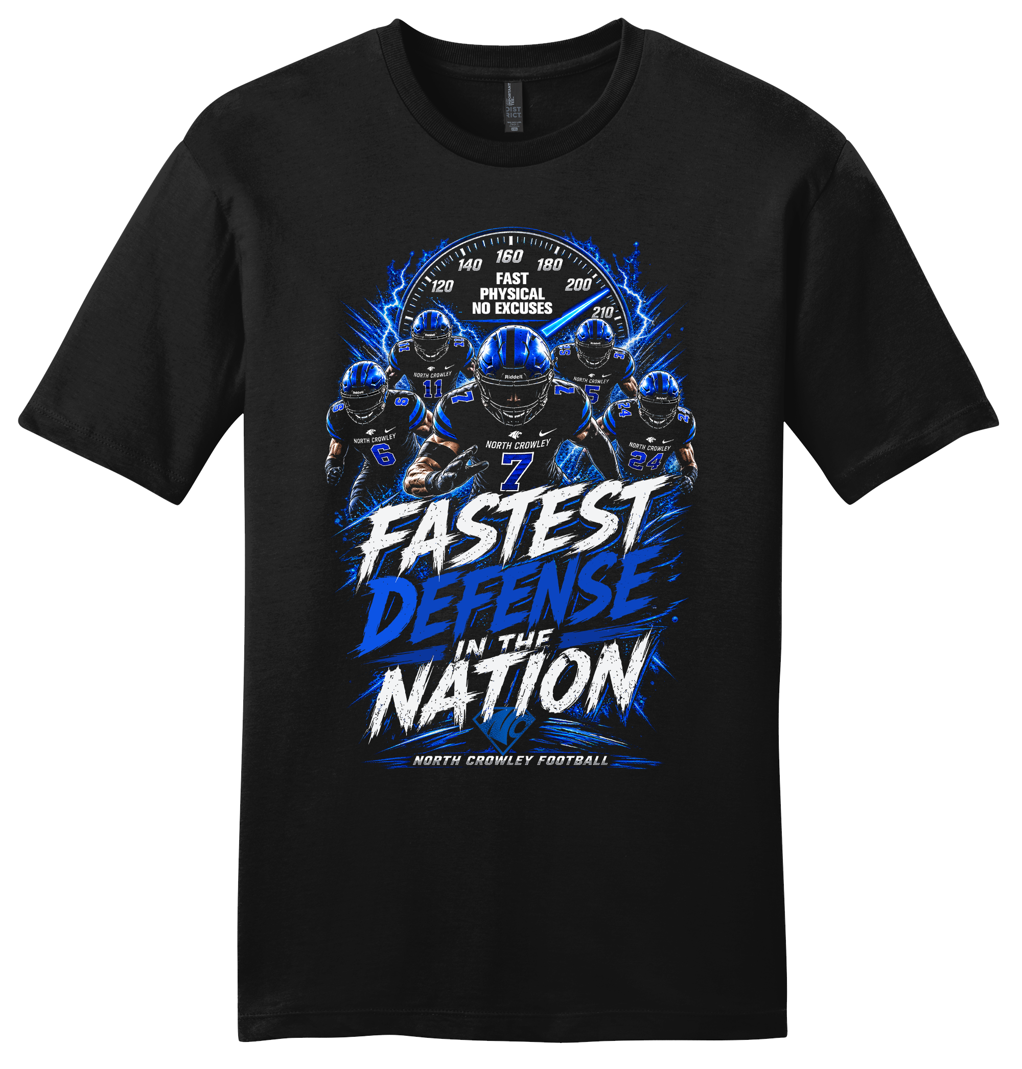 North Crowley '26 DL Fastest Defense Replica Tee Shirt