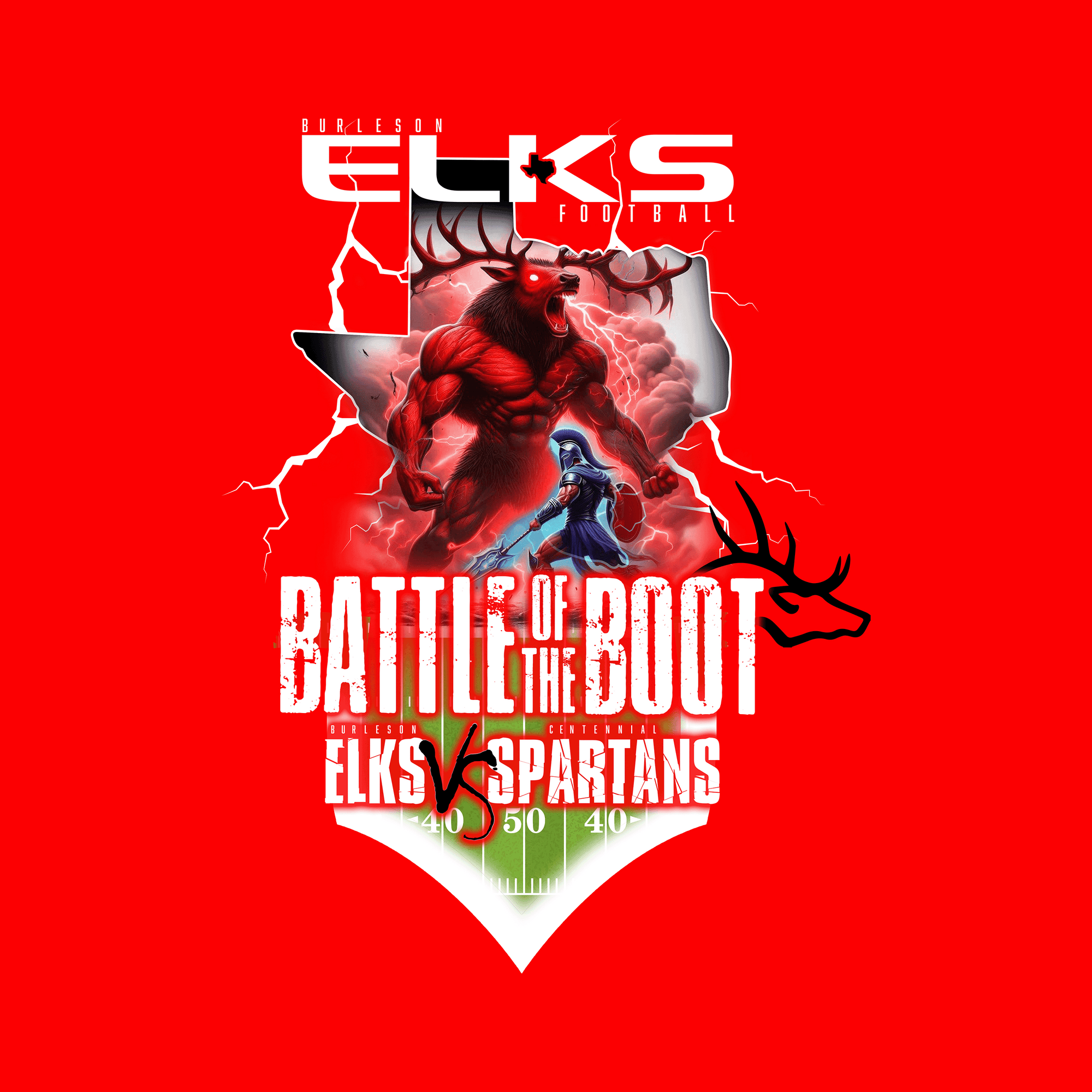 Burleson Elks Battle Of The Boot Tee