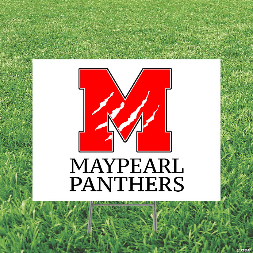 Maypearl Pathers Yard Sign and Stake
