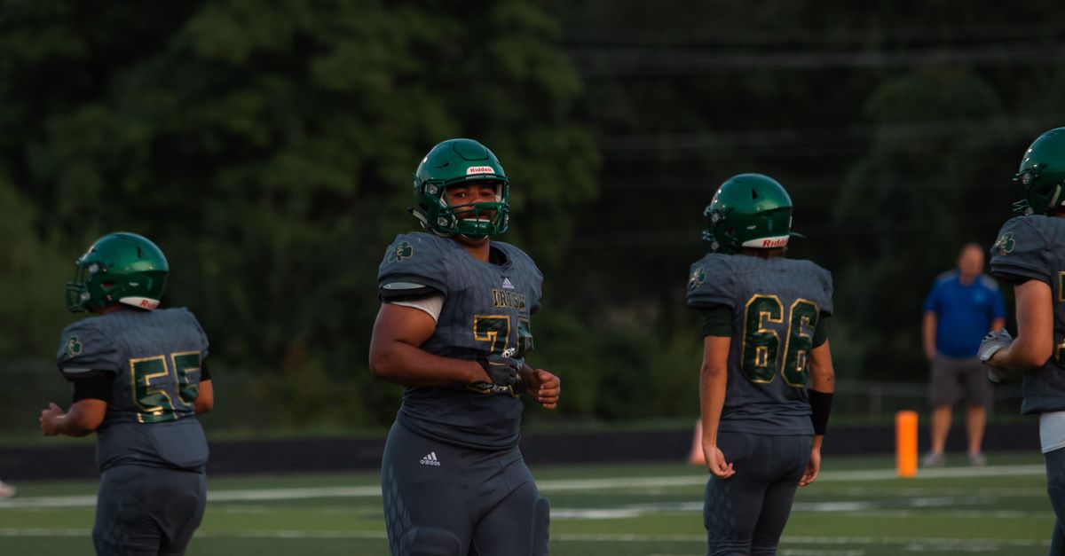 Youth football players in action